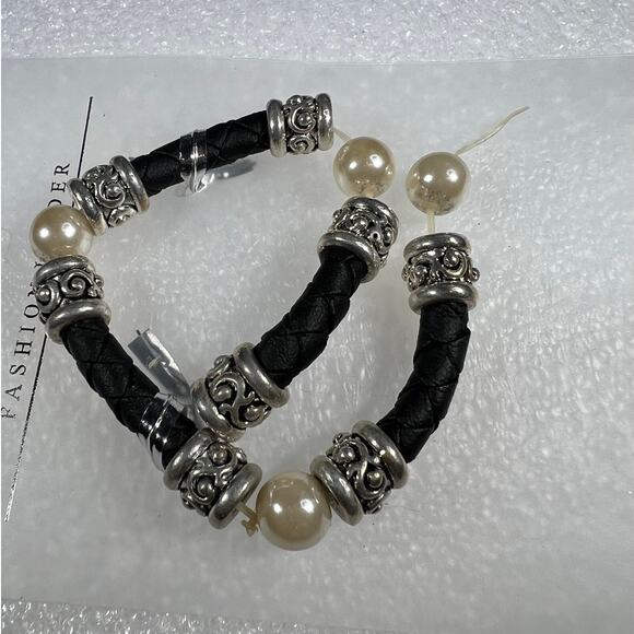 Retro Vintage beaded Faux Pearl Broken Stretch Bracelet Crafting Jewelry Making - Picture 5 of 5